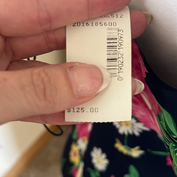 NWT Ralph Lauren 100% Silk Dress Floral Size 4P - Picture 9 of 9